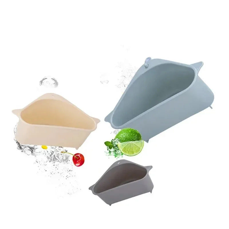 1PC Kitchen Sink Strainer Soap Sponge Storage Vegetable Fruit Drain Basket Home Kitchenware Gadget Kitchen Items Accessories